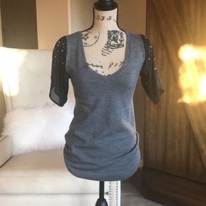 Nanette lepore mix media top